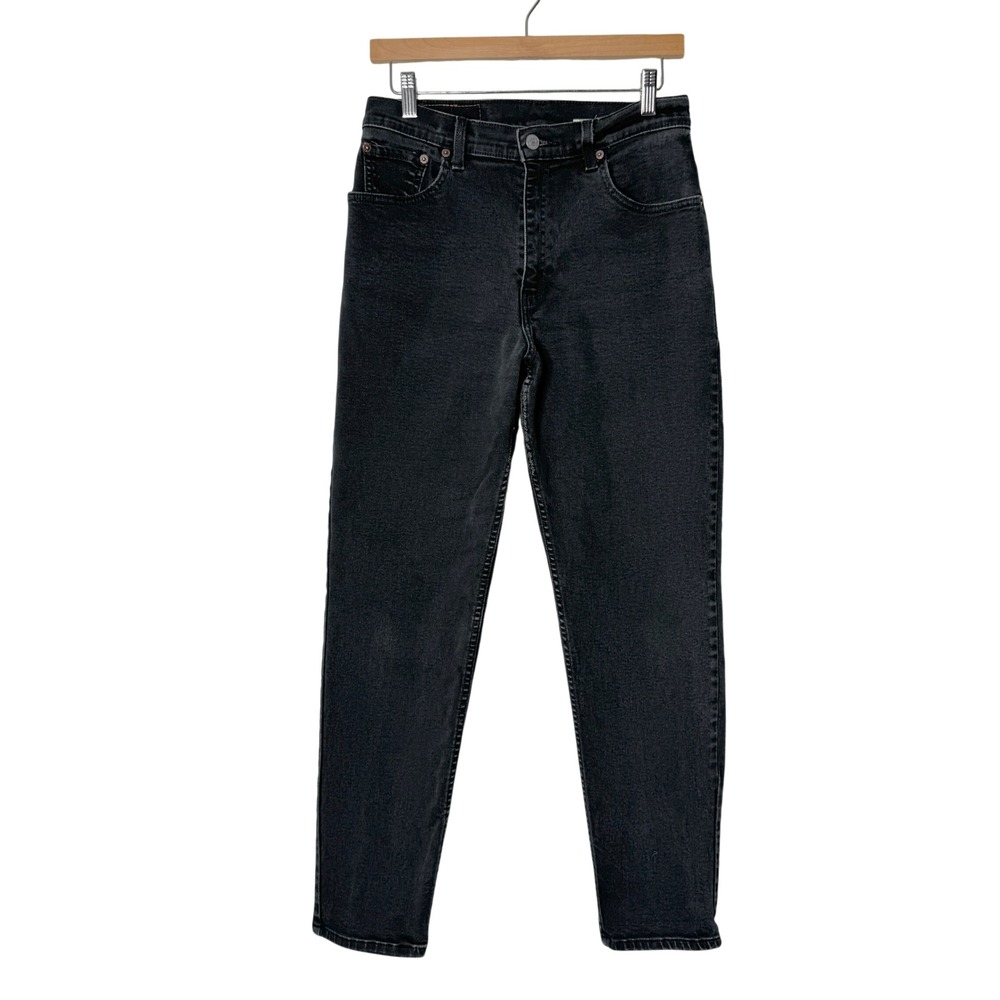 Vintage Levis 550 Relaxed Fit Tapered Leg Jeans Womens 10 Black High Rise Denim